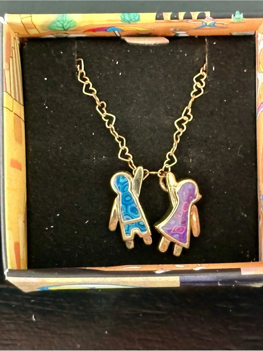 Adina Plastelina Sterling Silver Boy Girl Children Charm Necklace Boxed⁠